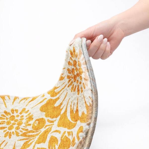 Dream Shag Premium Machine Washable Abstract ADS551 Orange 10 ft. x 14 ft. Area Rug
