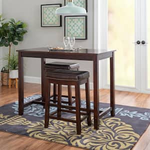 Cecyl Brown 3-piece Counter Dining Set