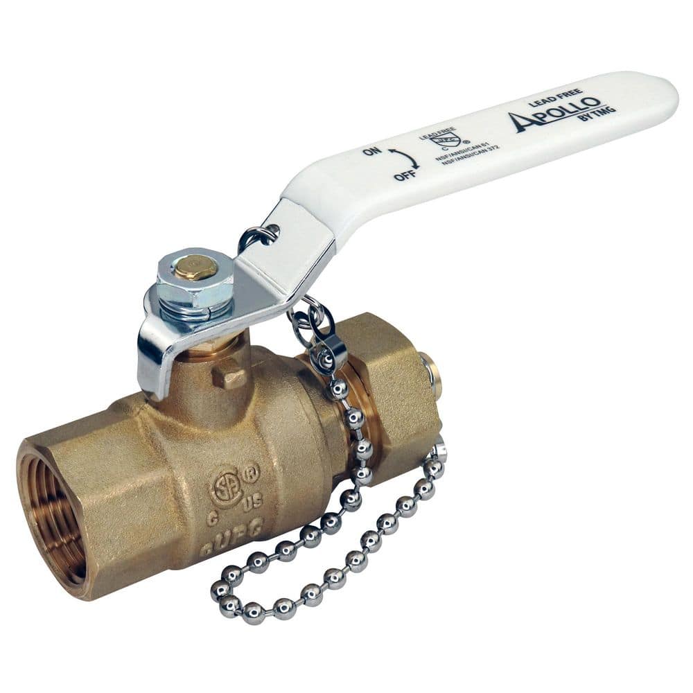 3/4 in. FNPT x 3/4 in. MHT Brass Full Port Ball Valve with Hose Cap price history on PriceWatchPro