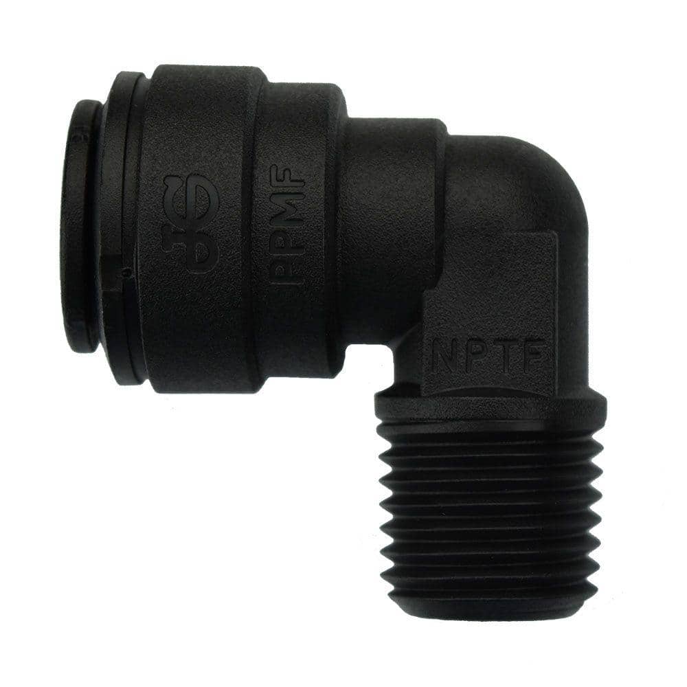 3/8 in. x 1/4 in. Polypropylene 90-Degree Push-to-Connect Male Fixed Elbow Fitting (10-Pack) price history on PriceWatchPro