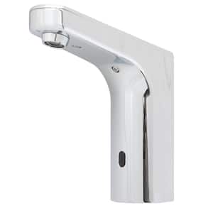 Sensorflo Battery Powered Single Hole Touchless Bathroom Faucet with Thermostatic Mixing Valve in Polished Chrome