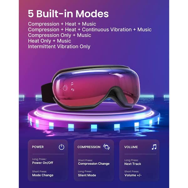 eye massager with heat and vibration Le Wand Rechargeable Silicone Massager