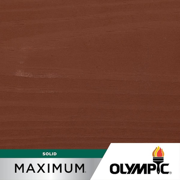 Olympic Maximum 5 gal. Port Wine Solid Color Exterior Stain and Sealant in One