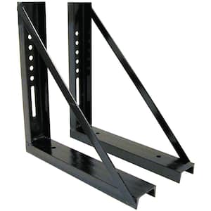 18 in. x 18 in. Bolted Structural Steel Truck Box Mounting Brackets