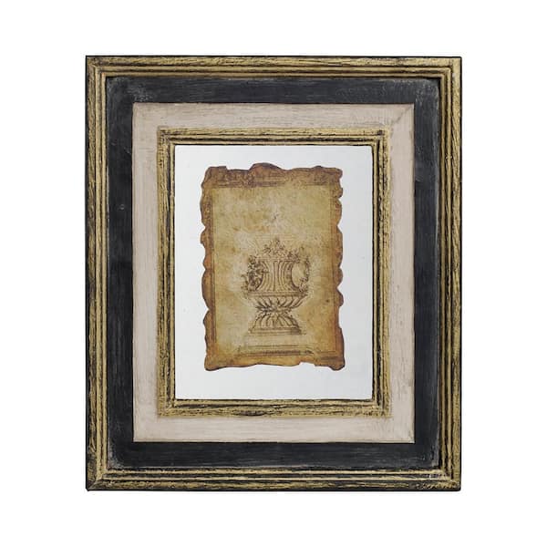 Anky 1-piece Framed Art Print 13 in. x 15 in. Lucian Framed Antiqued Sculpture Print