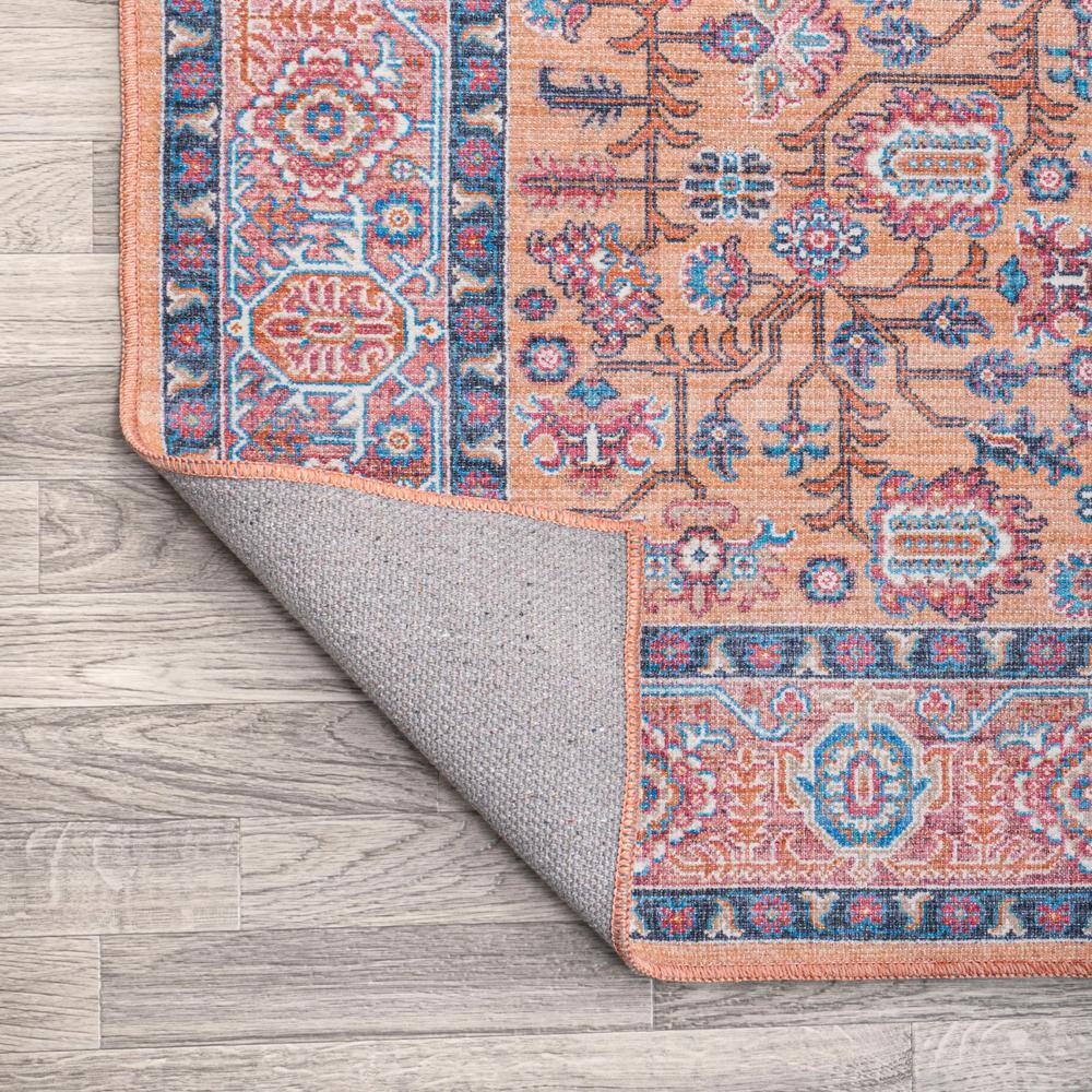 Kemer Multi-Color Persian Washable Synthetic Area Rug