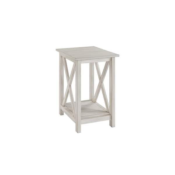 Boraam Jamestown White Wash Side Table