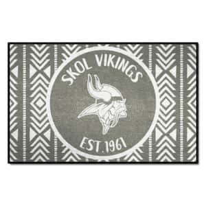 Minnesota Vikings Southern Style Gray 1.5 ft. x 2.5 ft. Starter Area Rug