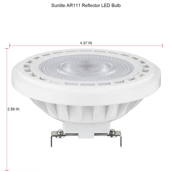 Sunlite 50-Watt Equivalent AR111 Reflector LED Light Bulb in Warm White 3000K (6-Pack) HD02654-6 - The Home Depot
