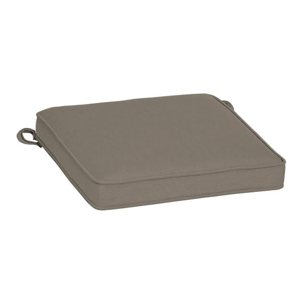 ARDEN SELECTIONS Oasis 19 in. x 19 in. Square Outdoor Seat Cushion in Mink Brown