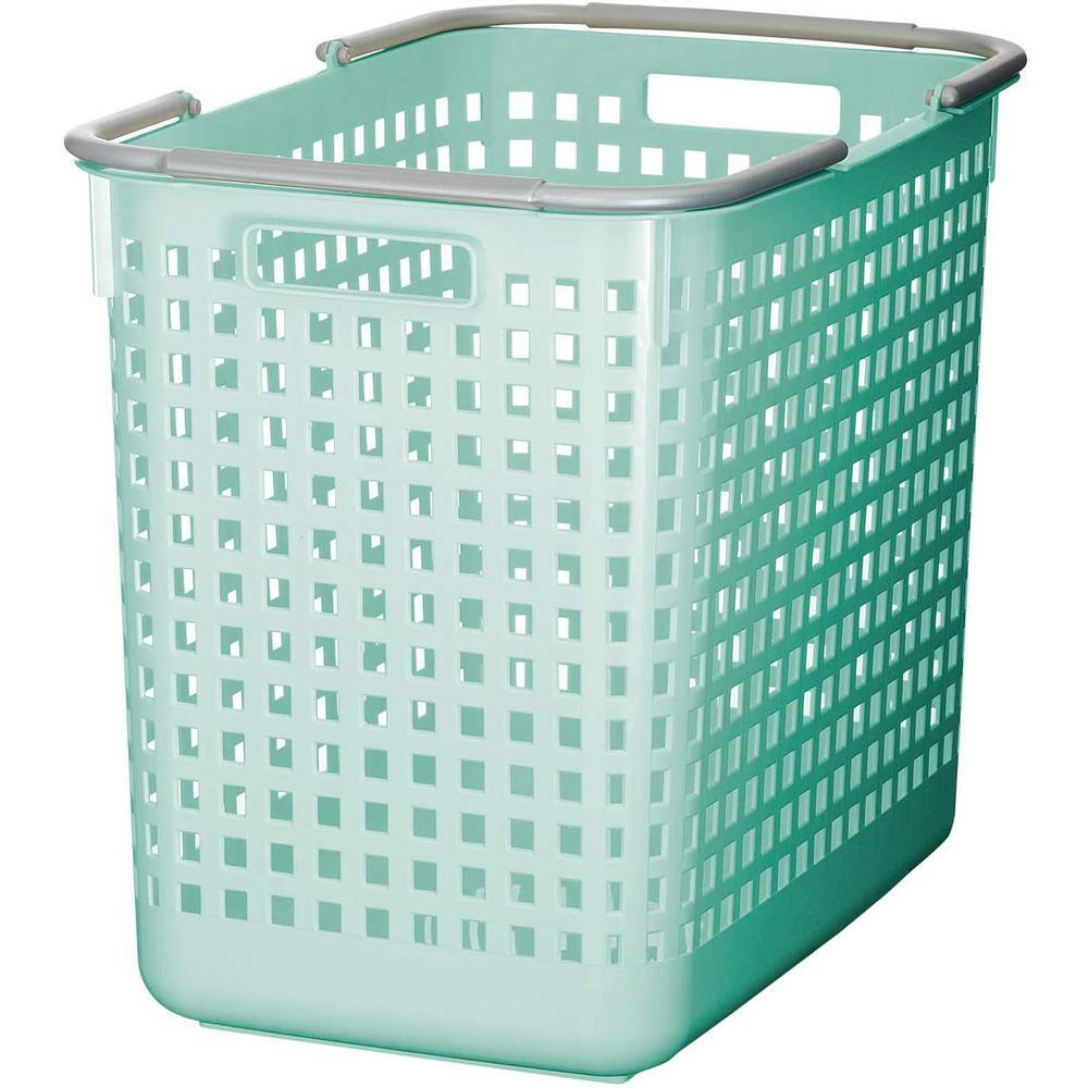 Like-it 12x19x15" Large Square Scandinavia Style Organizing Basket, Mint Blue