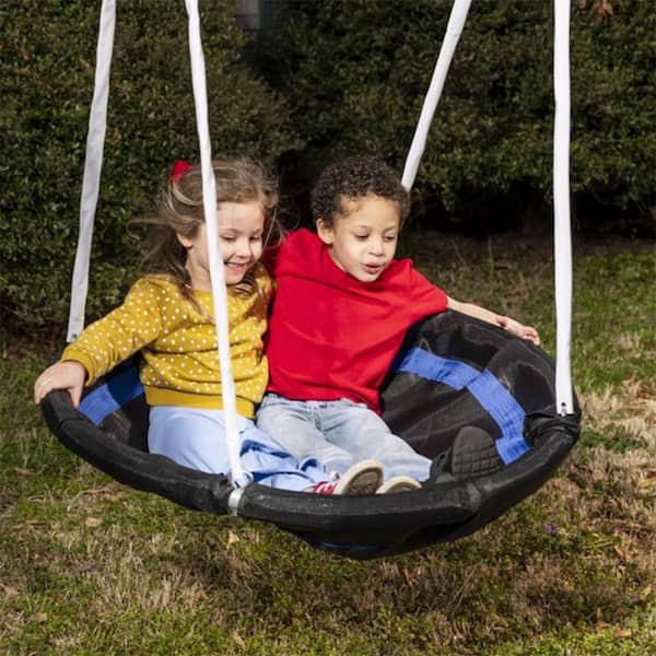 Super Disc Metal Swing Set Kids Playground Slide Outdoor Backyard Children Play 