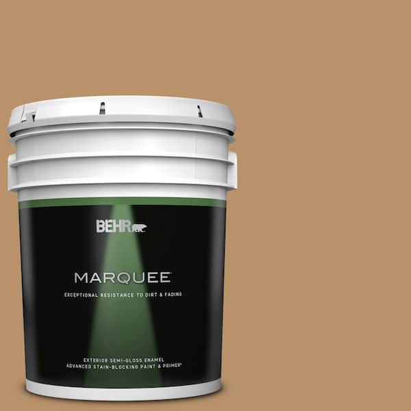 BEHR MARQUEE 5 gal. #S280-5 Windswept Leaves Semi-Gloss Enamel Exterior Paint & Primer
