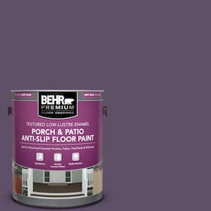 1 gal. #M560-7 Muscat Grape Textured Low-Lustre Enamel Interior/Exterior Porch and Patio Anti-Slip Floor Paint
