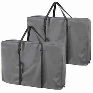 42 in. L x 9 in. W x 28 in. H Gray Chair Storage Bag for Folding Longue Chair (2-Pack)