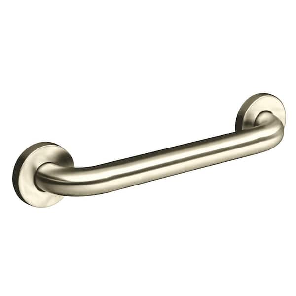 KOHLER Contemporary 12 in. Concealed Screw Grab Bar in Vibrant Brushed Nickel