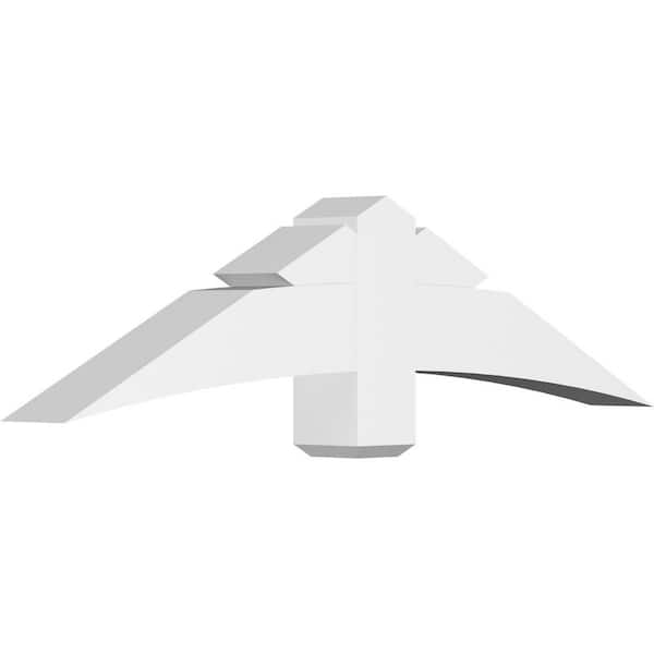 Ekena Millwork Alberta 60 in. W x 15 in. H x 6 in. D Signature Polyurethane Bracket
