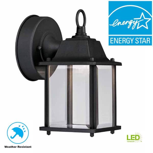 2-Pack) Hampton Bay ESS1691M 1-Light Rustic Iron Wall-Mount Lantern 1 – NT Electronics LLC