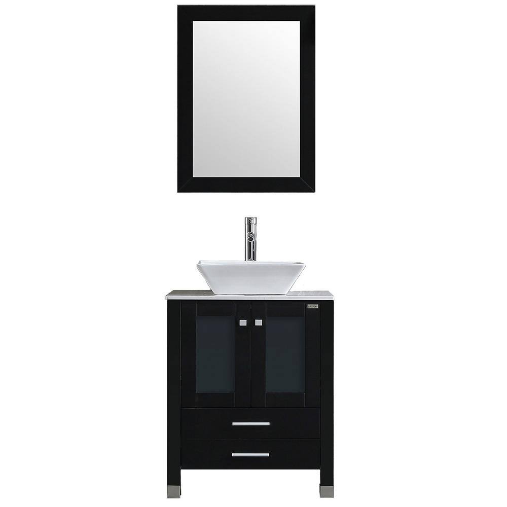 Wonline 24.5 in. W x 21.7 in. D x 61 in. H Single Sinks Bath Vanity in ...