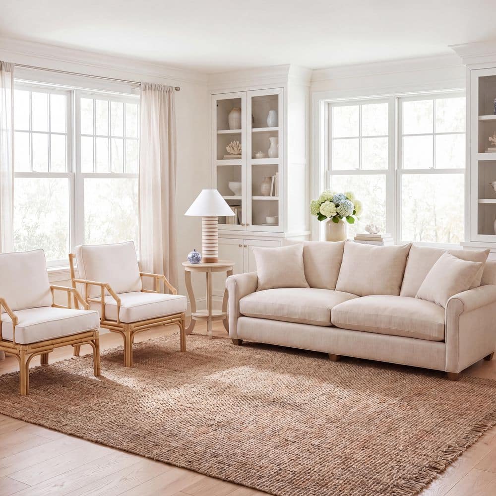 Natural Fiber 4 ft. x 6 ft. Natural Distressed Woven Area Rug price history on PriceWatchPro