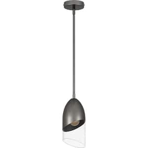 Haynes 1-Light Black Chrome Mini Pendant Light