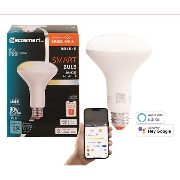EcoSmart 90-Watt Equivalent Smart BR30 Tunable White CEC LED Light