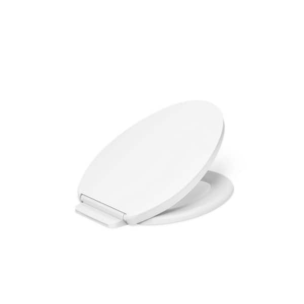 Impro Elongated Ready Latch Quiet-Close Toilet Seat in White