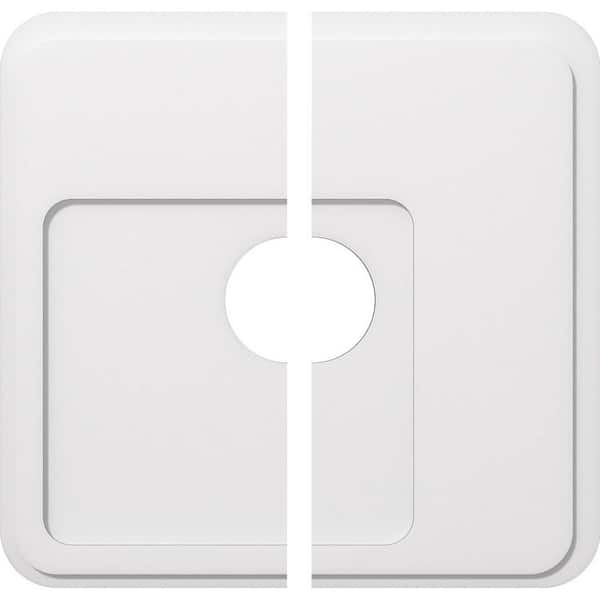 Ekena Millwork 1 in. P X 11 in. C X 32 in. OD X 7 in. ID Lucan Architectural Grade PVC Contemporary Ceiling Medallion, Two Piece