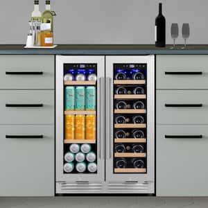 TITTLA 23.47 in. Dual Zone 20-Wine Bottles and 85 Plus Cans