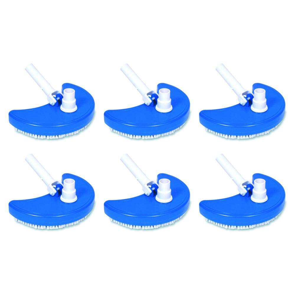 Swimline Weighted Half Moon Pool Spa Maintenance Vacuum Head (6-Pack) 6 ...