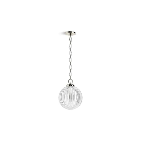 KOHLER Embra By Studio McGee 1-Light Polished Nickel Pendant Light