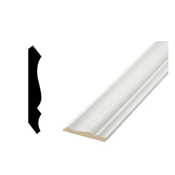 Woodgrain Millwork LWM 49 - 19/32 in. x 3-5/8 in. x 144 in. Primed MDF Crown Moulding Pro Pack