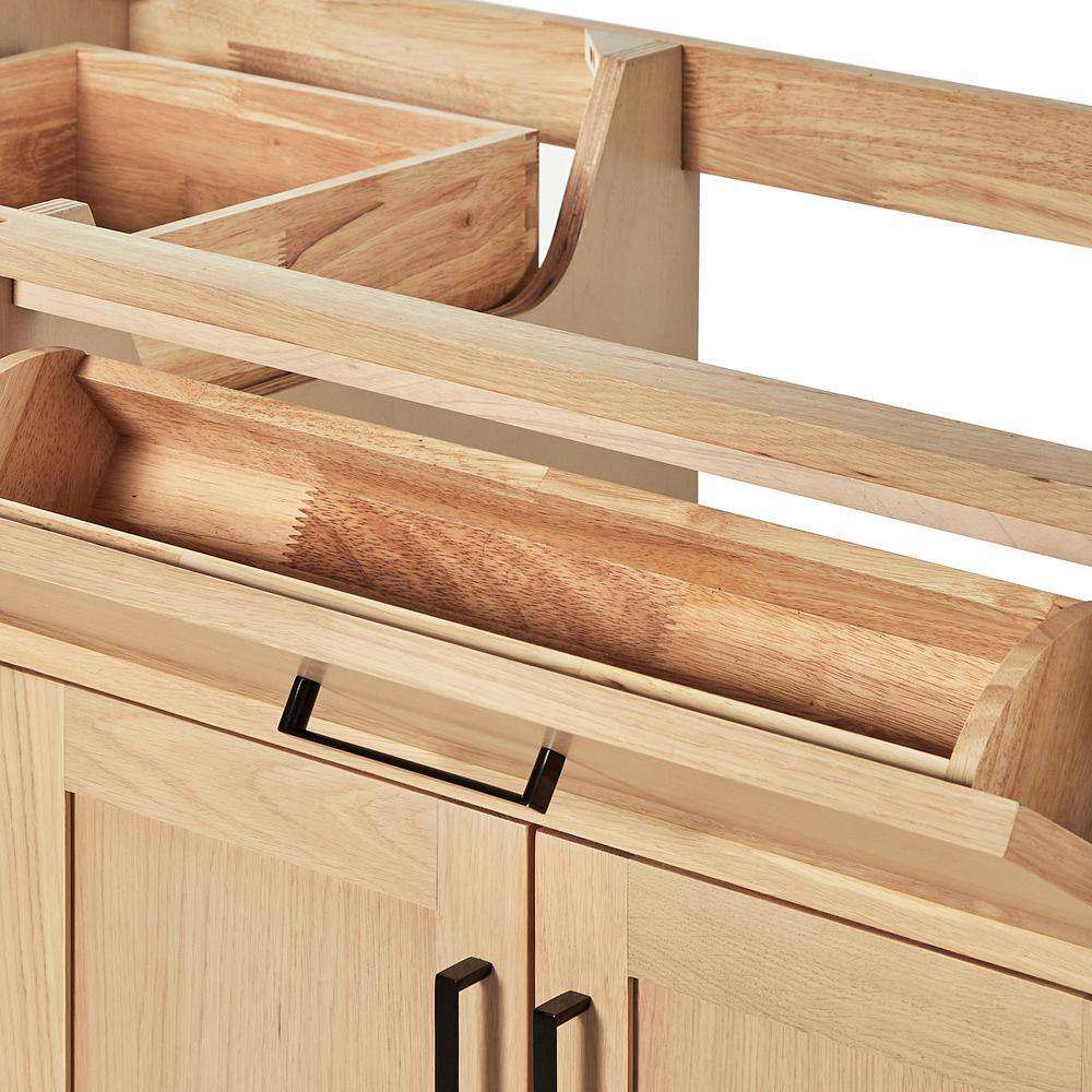 Hepburn 60" Light Oak Freestanding Bathroom Vanity Base