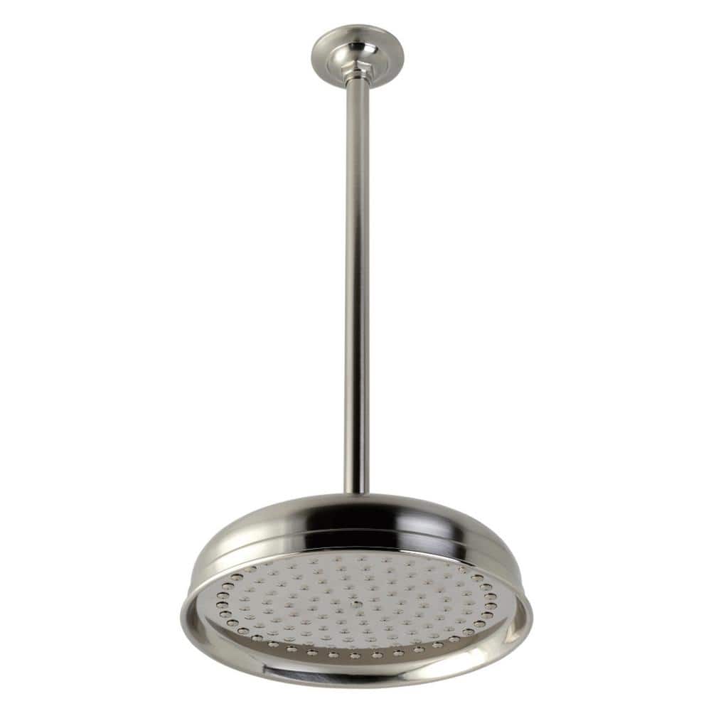 1-Spray 10 in. Single Ceiling Mount Fixed Rain Shower Head in Brushed Nickel price history on PriceWatchPro