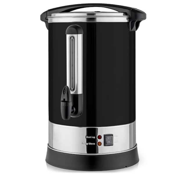 Zulay Kitchen 100 Cup Commercial Coffee Urn Stainless Steel Black Z CFF RN 100 CP SS BS The Home Depot