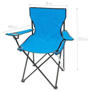 Portable Folding Camping Outdoor Beach Chair (Sky Blue)