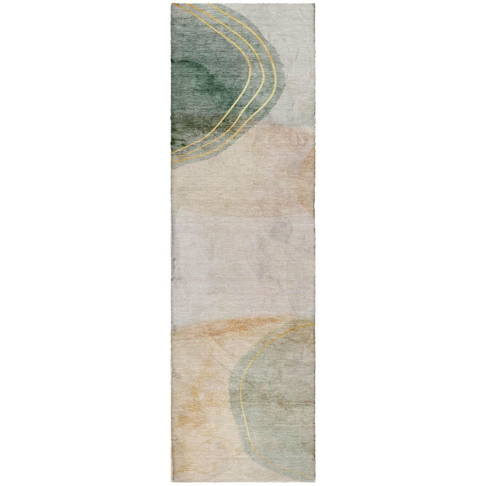 Dream Shag Premium Machine Washable Abstract ADS545 Beige 2 ft. x 7 ft. Runner Rug price history on PriceWatchPro