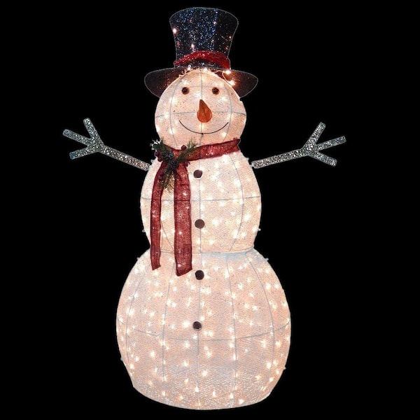 KING OF CHRISTMAS 5 Sparkling Snowman Outdoor Decoration with 200 Cool White LED Lights