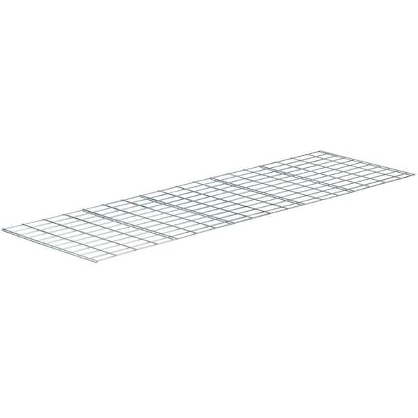 Edsal 0.5 in. H x 24 in. W x 15 in. D 1-Shelves Wire Deck Free Standing Shelves in Silver