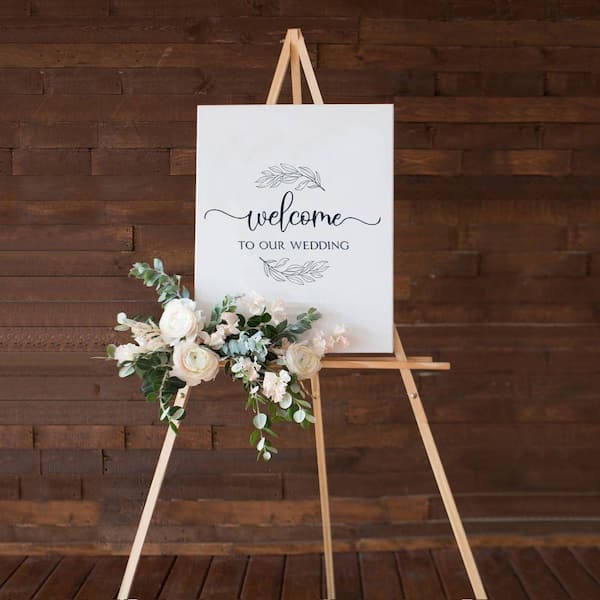 1-Pack Wooden Easel Stand Floor Display Tripod A-Frame for Sign