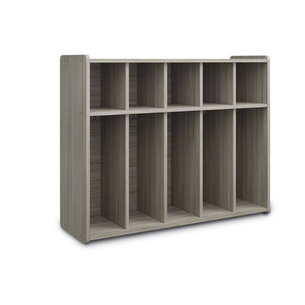 Toddler Floor Locker, Assembled, Shadow Elm Gray