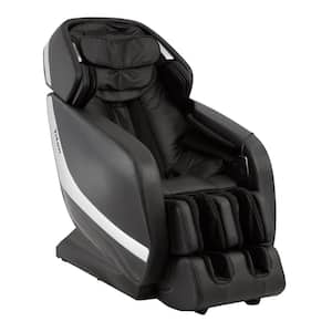 Jupiter XL Series Black Faux Leather Reclining 3D Massage Chair with 3D L-Track, Bluetooth Speakers, XL Height Capacity