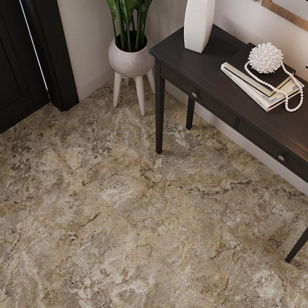 Take Home Sample - MaxCore Terra Travertine Luxury Waterproof Vinyl Flooring 22 MIL - 6 in. W x 12 in. L