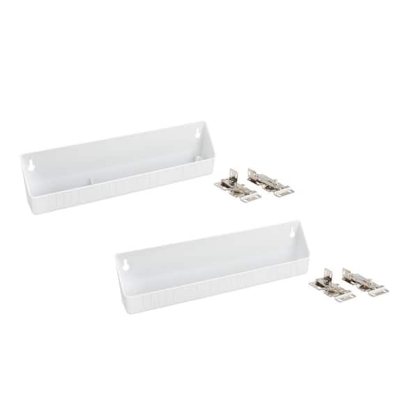 Rev-A-Shelf 14 in. White Polymer LD Tip-Out Accessory Tray