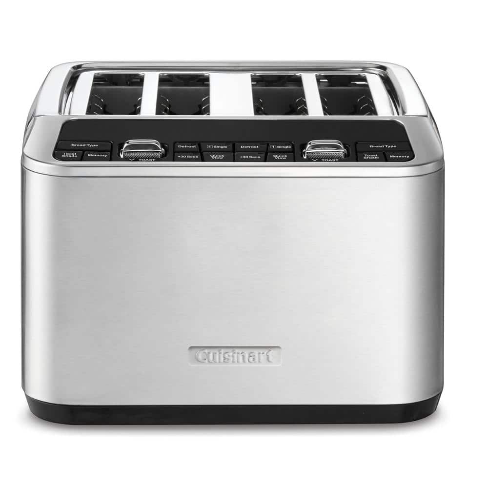 Stainless Steel Digital 4-Slice Wide Slot Toaster