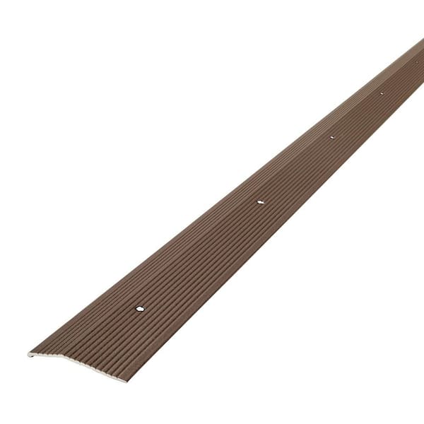 2"X 72" FOREST BROWN ALUMINUM CARPET TRIM W/SCREW NAILS