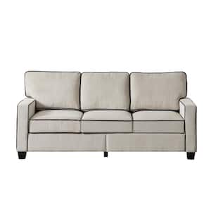 Betzy 81 in. Wide Polyester Sofa With Thick Cushion-BEIGE