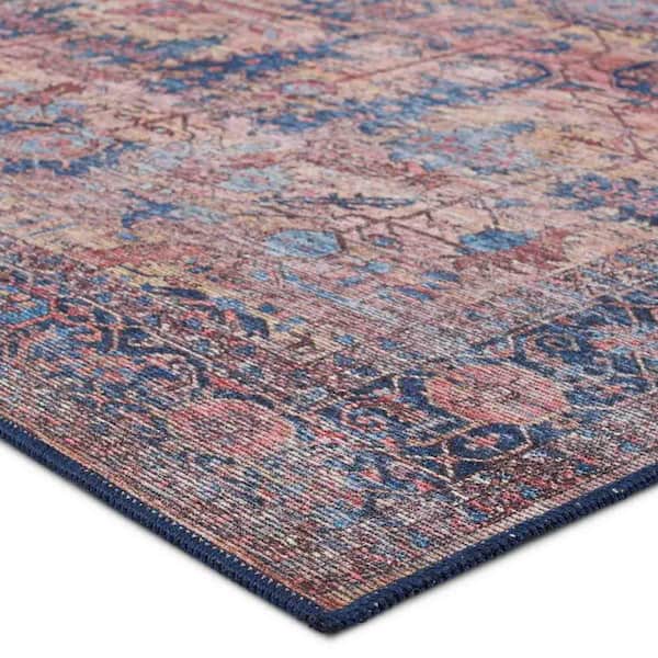 Ainsworth Blue/Pink 7 ft. 10 in. x 10 ft. Medallion Indoor Area Rug
