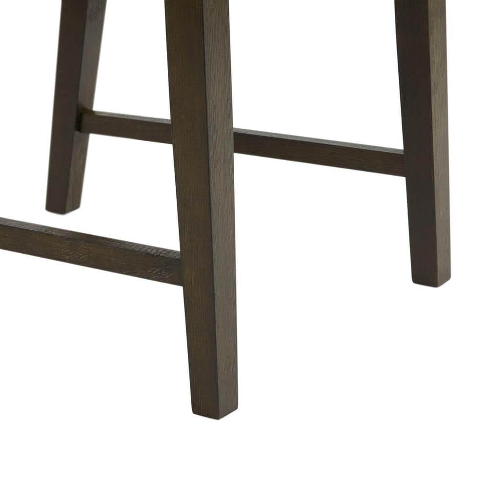 Transitional Cream Upholstered Wood Side Chair Set