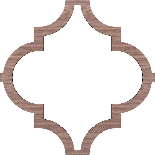 Large Marrakesh Fretwork 3/8 in. x 6 ft. x 6 ft. Brown Wood Decorative Wall Paneling 1-Pack